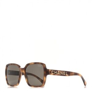 CHANEL Sunglasses  Acetate Polarized Square  5408 in Tortoise Shell  Authentic